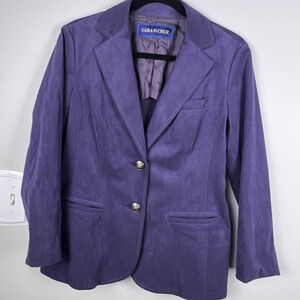 Japanese Label - Cara O Cruz Purple Blazer. Partially Lined